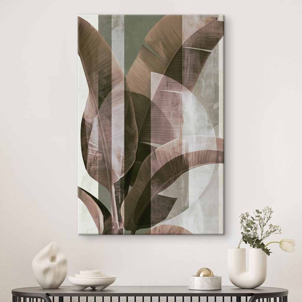 Serene leaves against a muted background