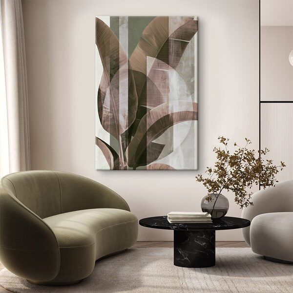 Serene leaves against a muted background