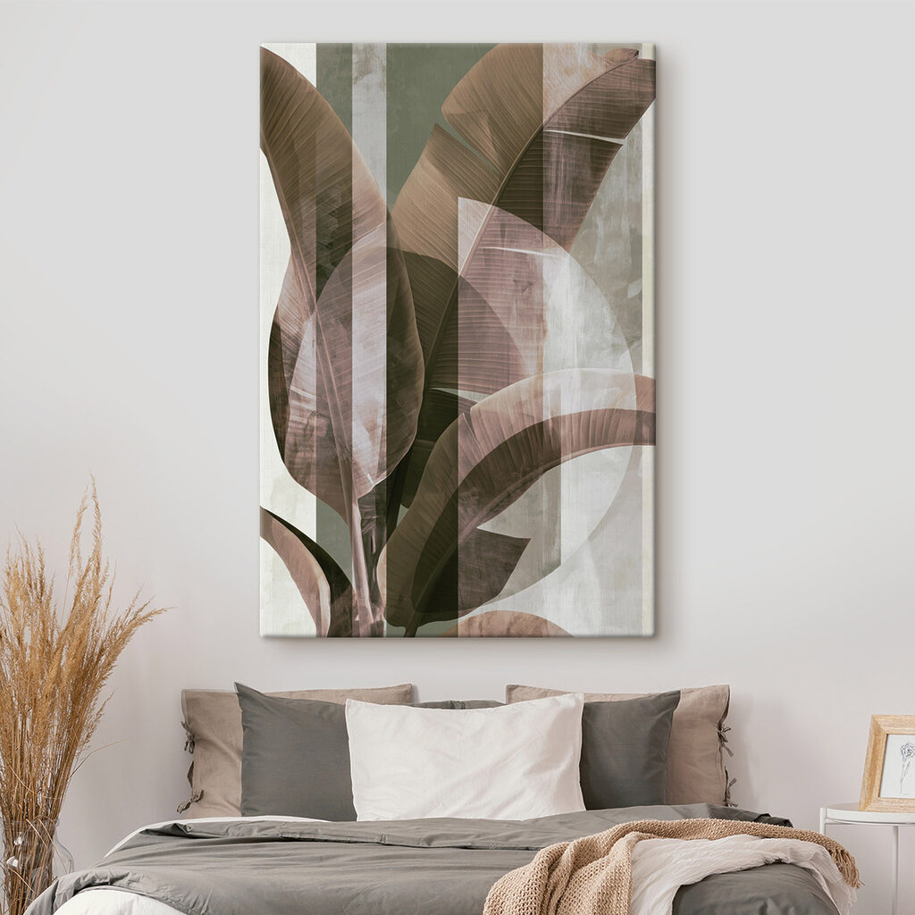 Serene leaves against a muted background