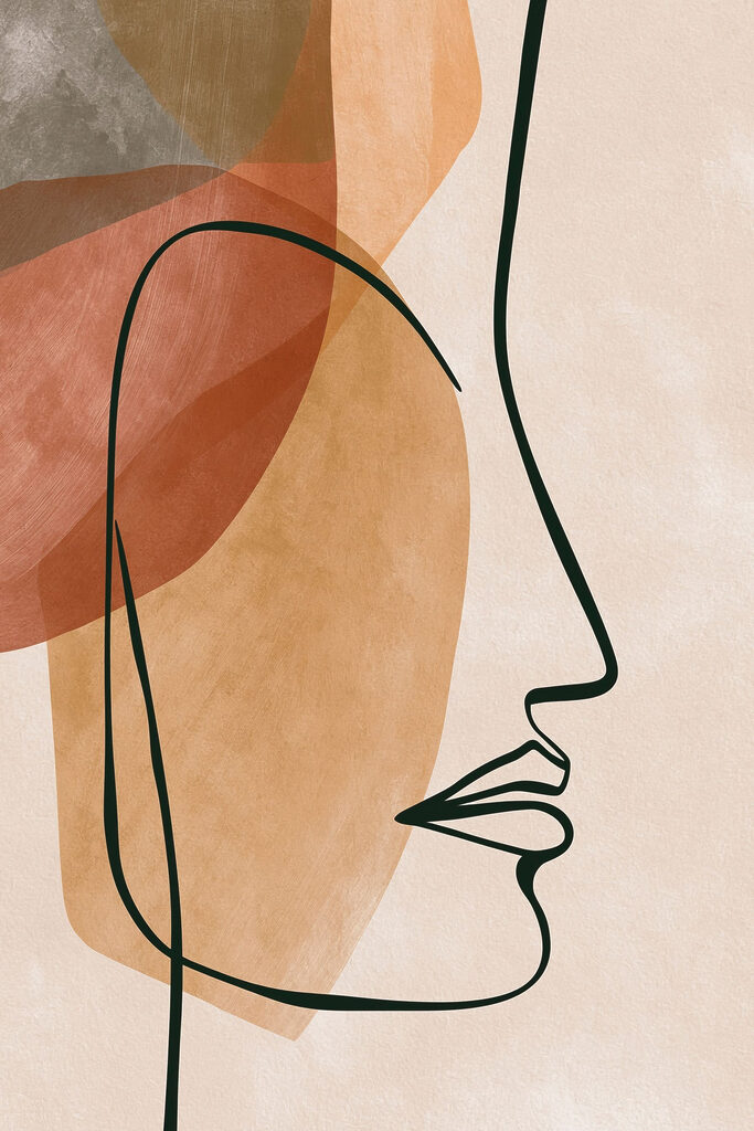Drawing of a woman's face Drawing of a woman's face