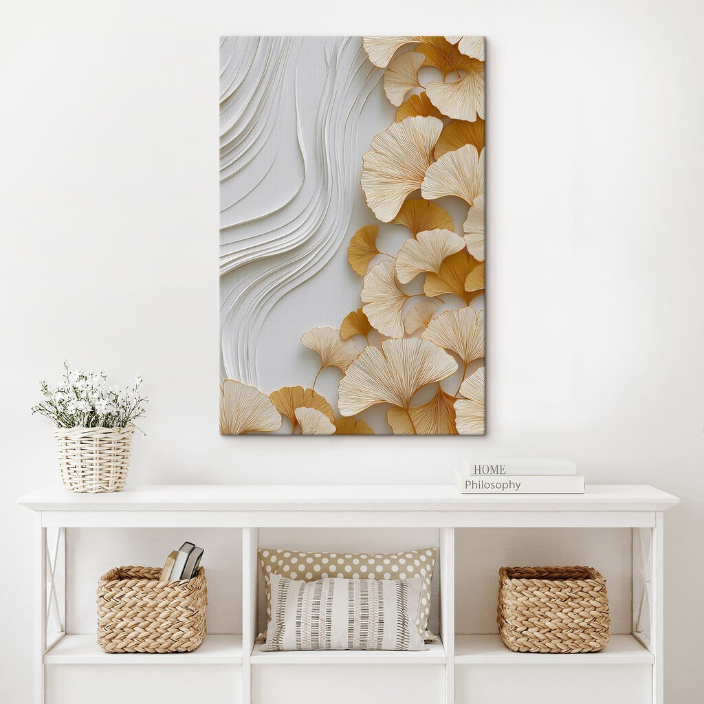Elegant leaves against a soft backdrop