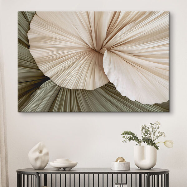 - Elegant folds in soft hues