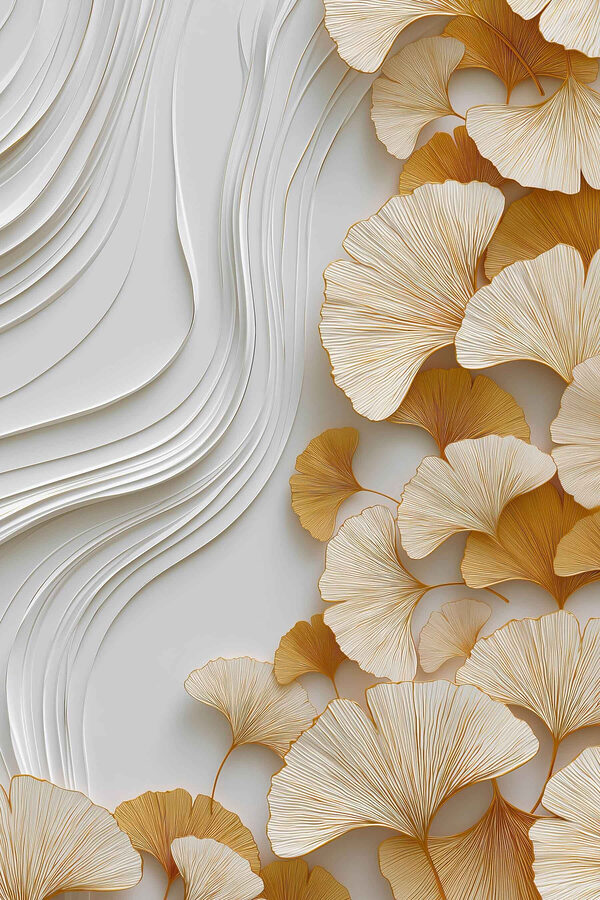 Elegant leaves against a soft backdrop