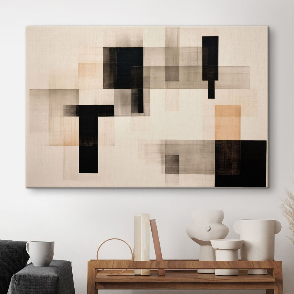 Black and tan and tan squares Black and tan and tan squares