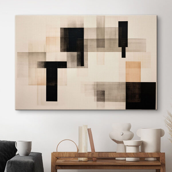 Black and tan and tan squares Black and tan and tan squares