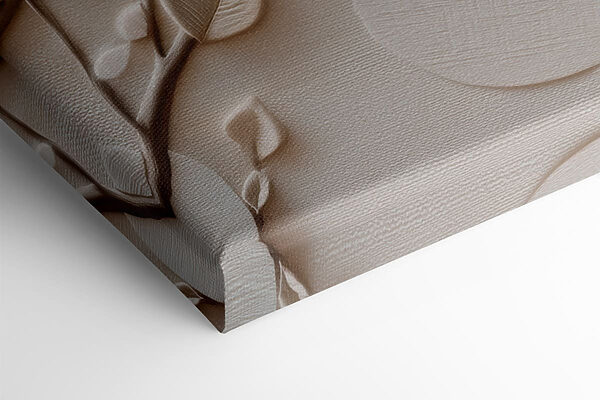 Nature-inspired textured wall art