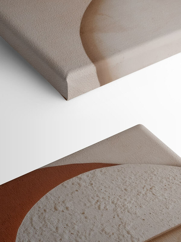 Subtle shapes and earthy tones