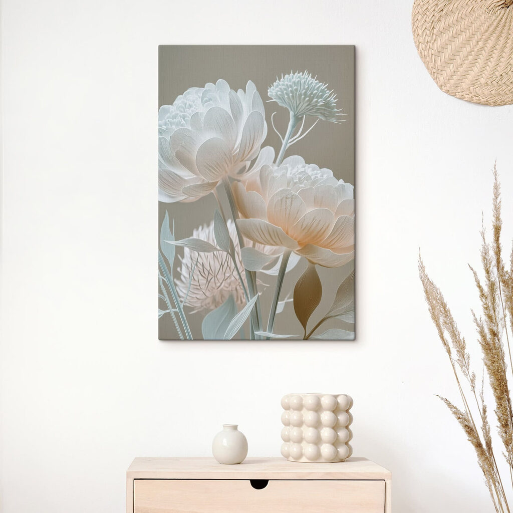 Delicate blooms in soft pastel tones Delicate blooms in soft pastel tones