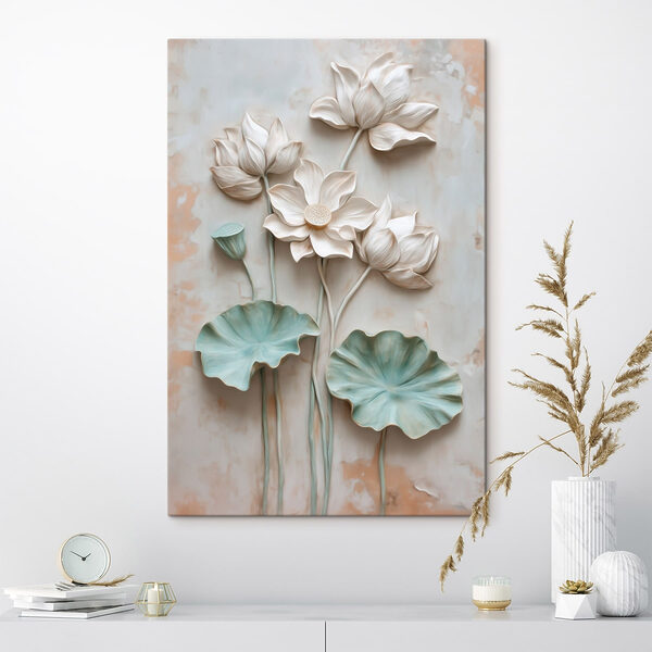 Radiant blooms in peaceful hues Radiant blooms in peaceful hues