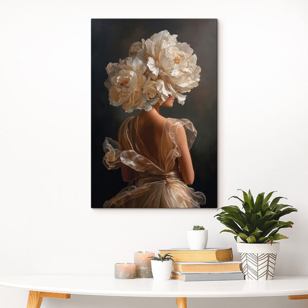 Woman with flowers in her hair