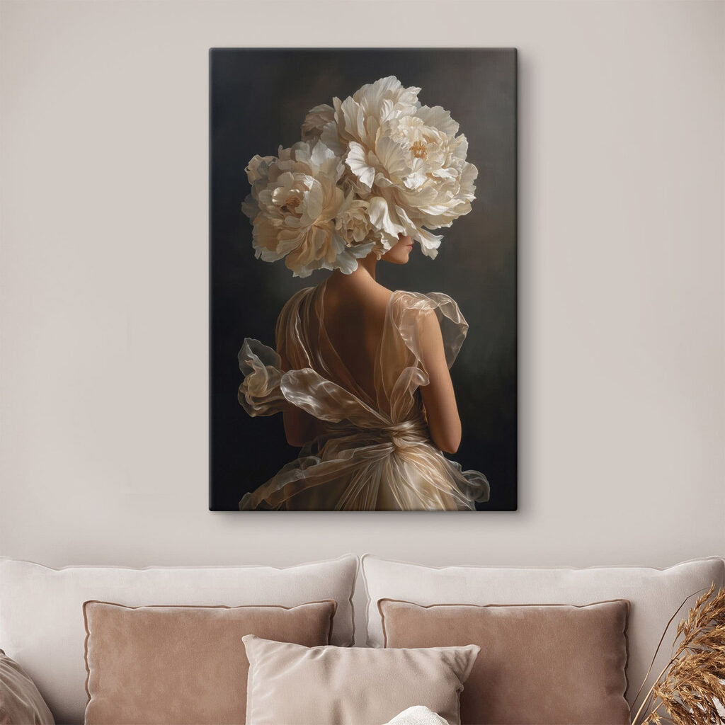 Woman with flowers in her hair