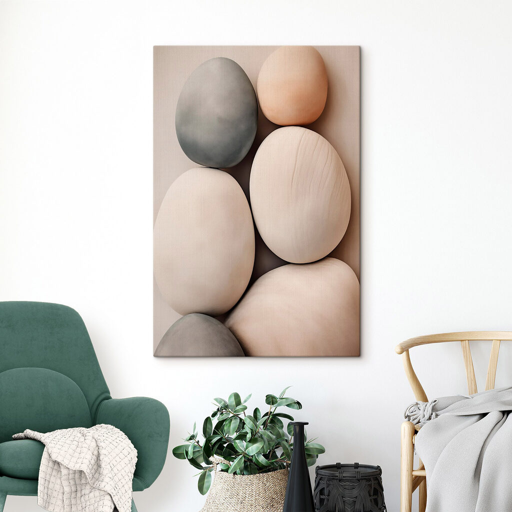 Group of oval shaped objects