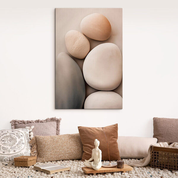 Group of white and grey rocks