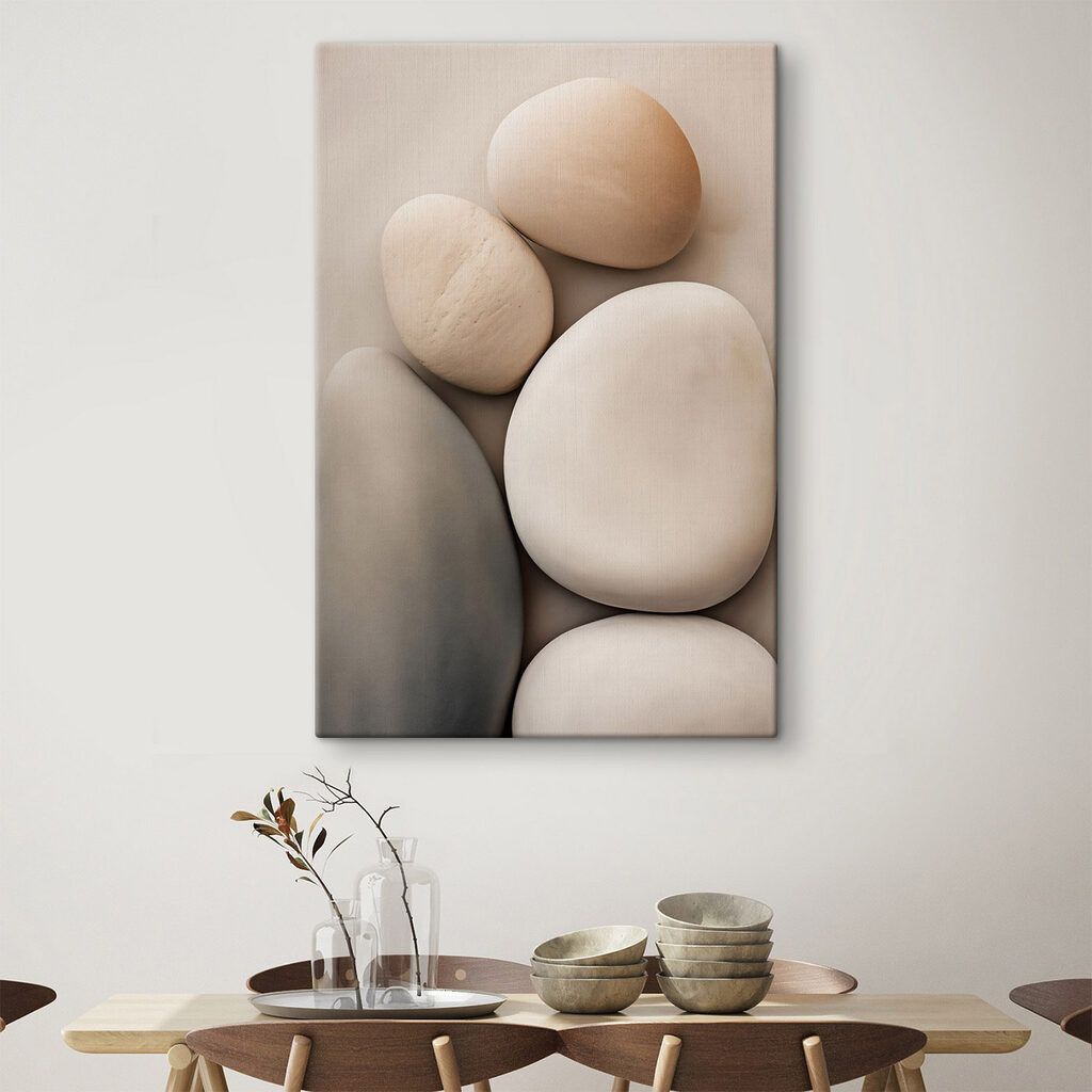 Group of white and grey rocks