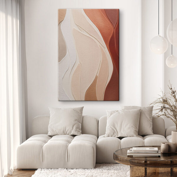 Flowing layers of soft hues Flowing layers of soft hues