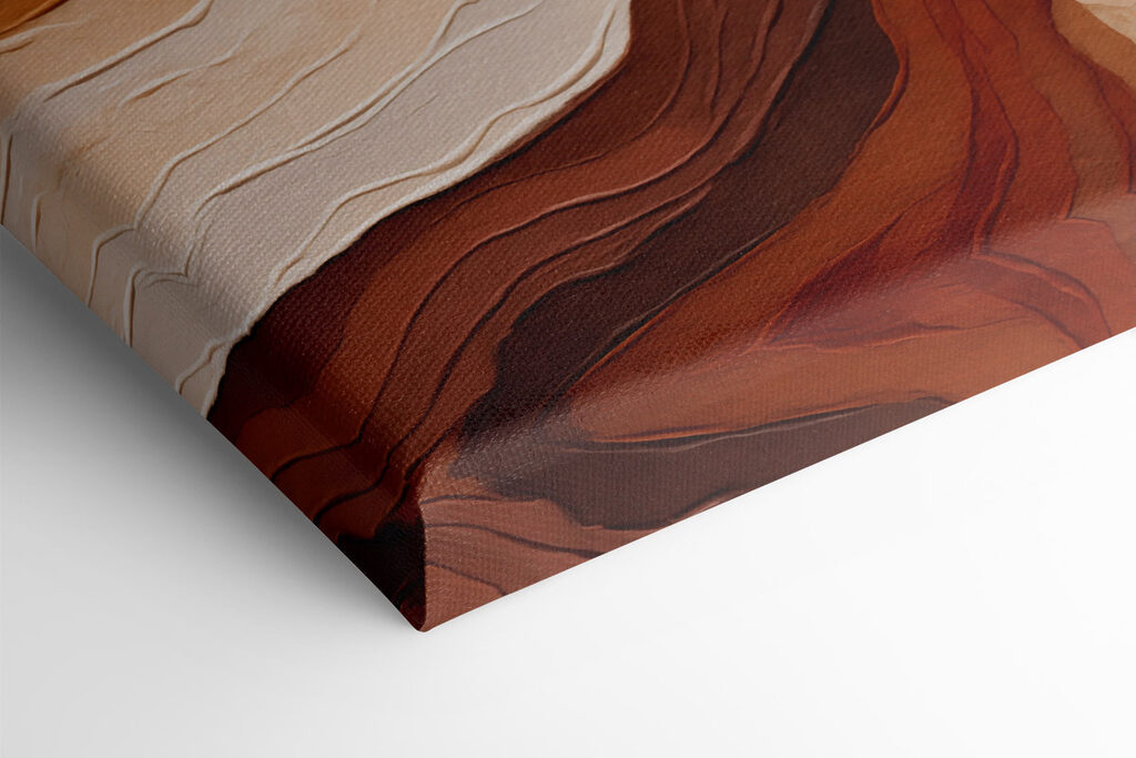 Soft earth tones in flowing patterns