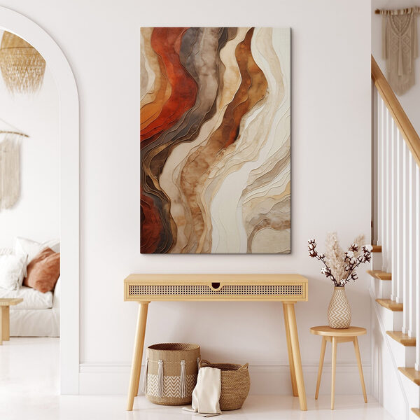 Flowing Layers of Earthy Tones