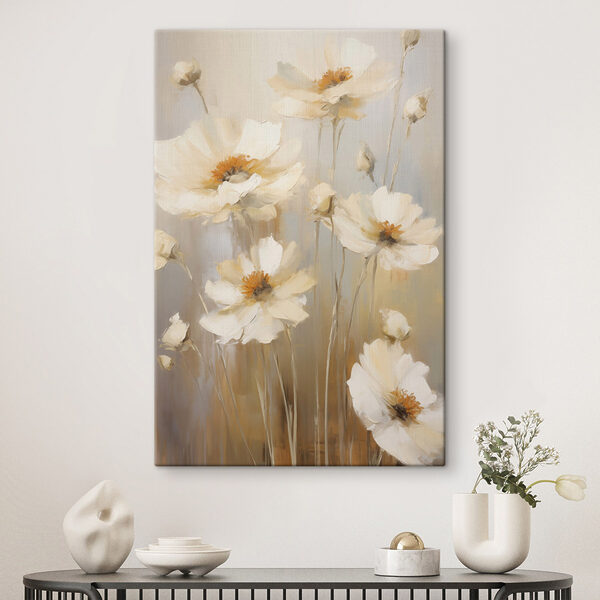 Painting of white flowers