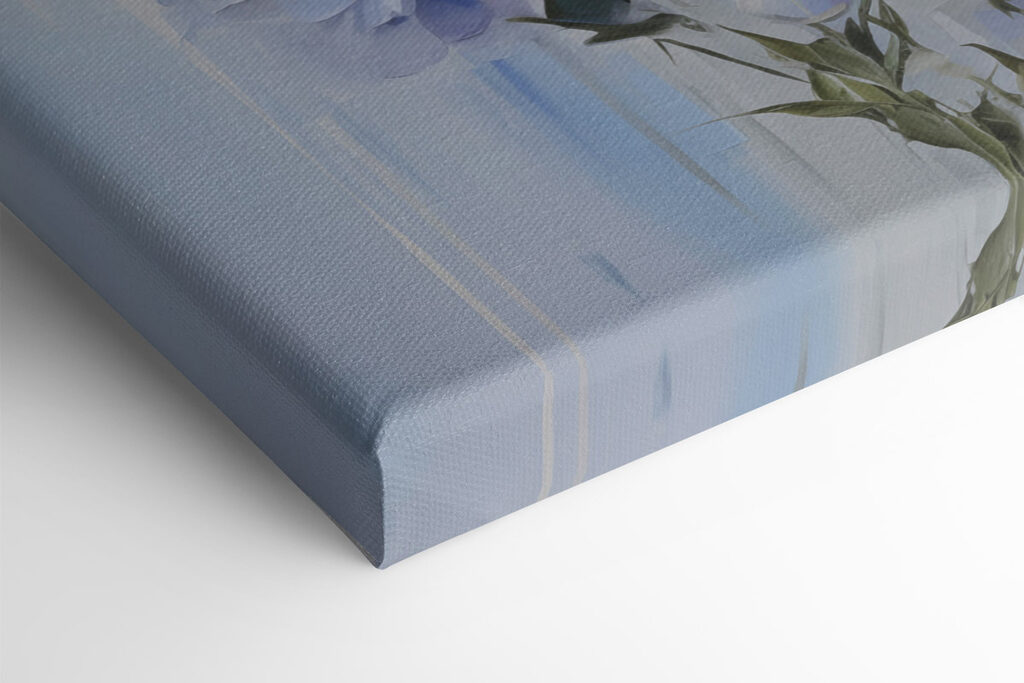 Painting of flowers on a white background Painting of flowers on a white background
