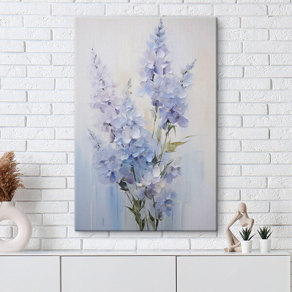 Painting of flowers on a white background Painting of flowers on a white background