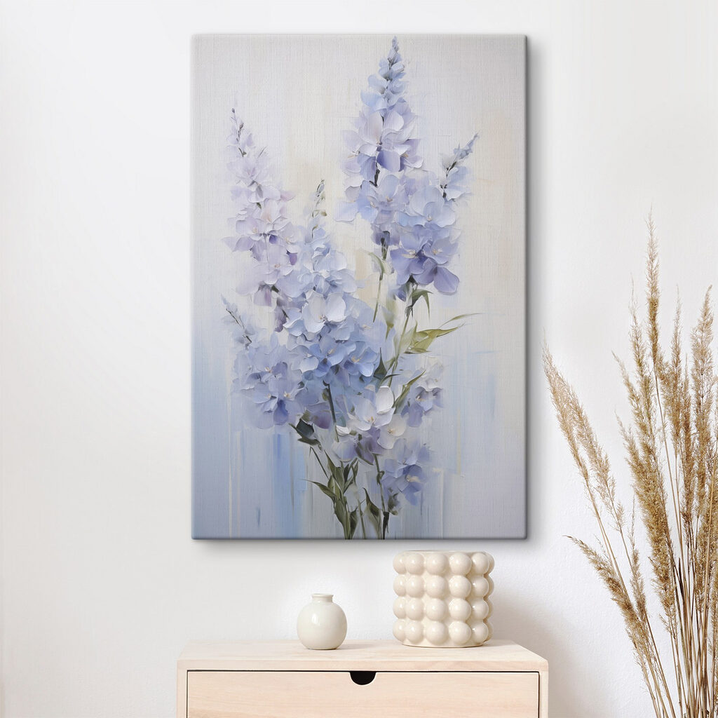 Painting of flowers on a white background Painting of flowers on a white background