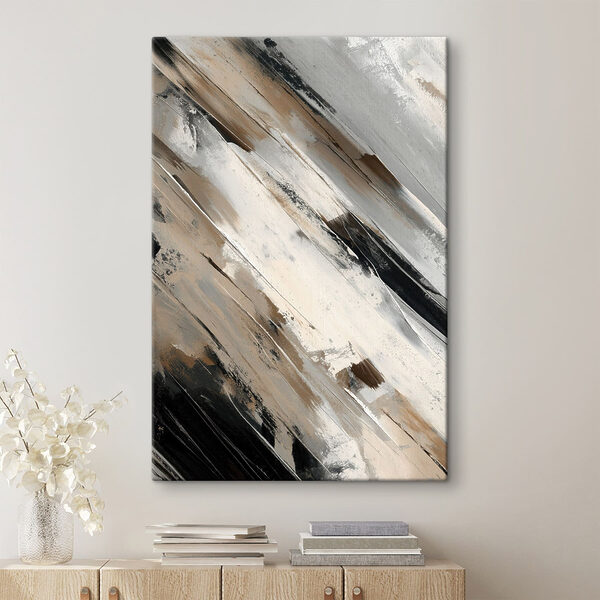 Abstract strokes of earthy colors