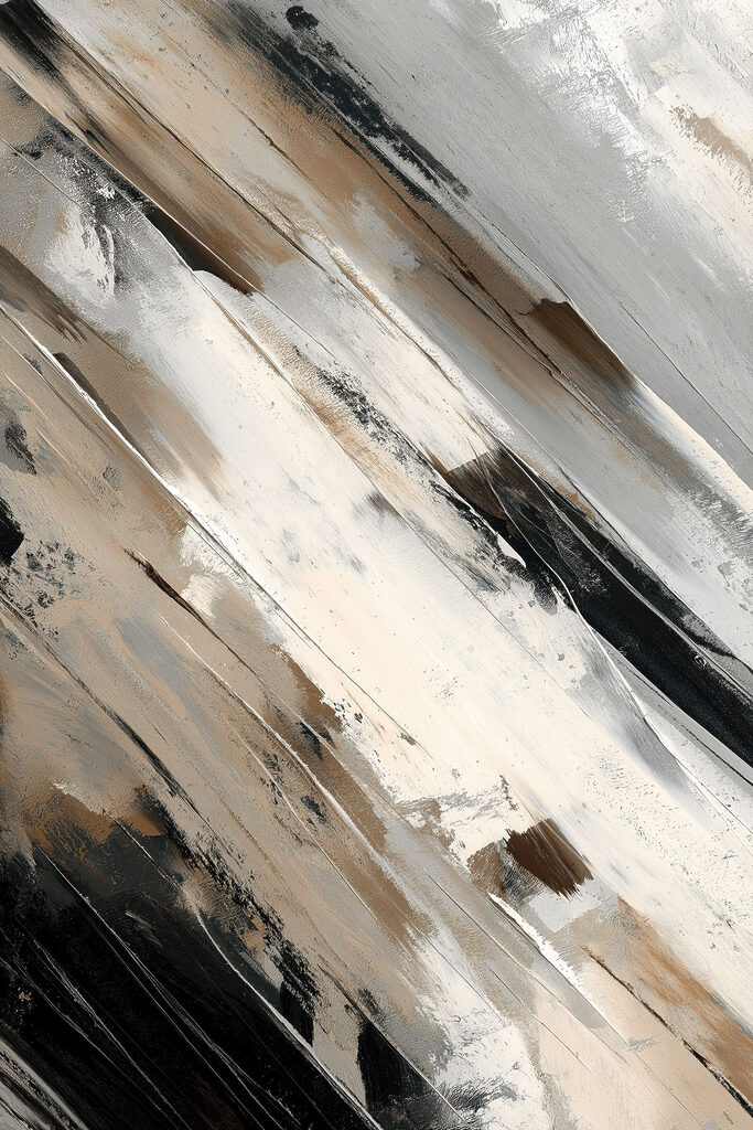 Abstract strokes of earthy colors