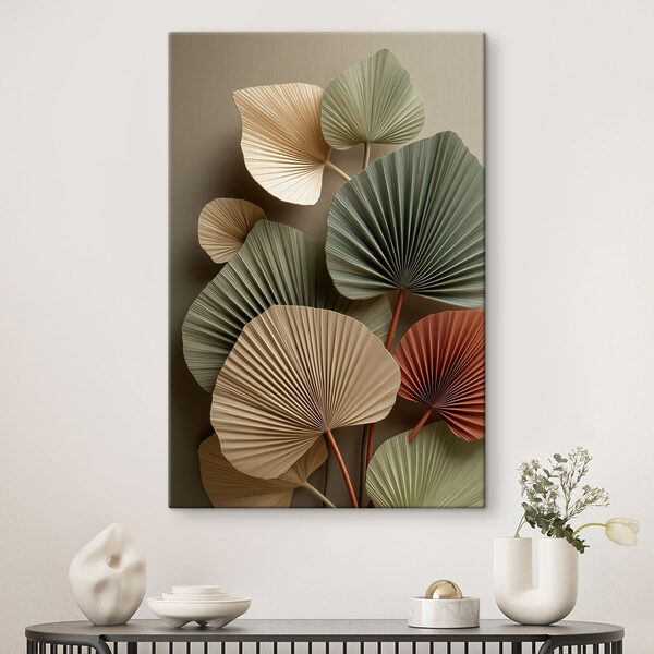 Group of fan shaped leaves Group of fan shaped leaves