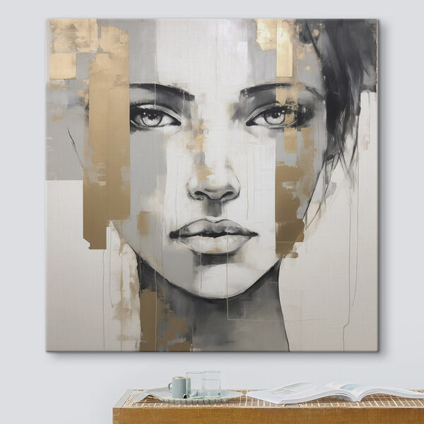 Painting of a woman's face