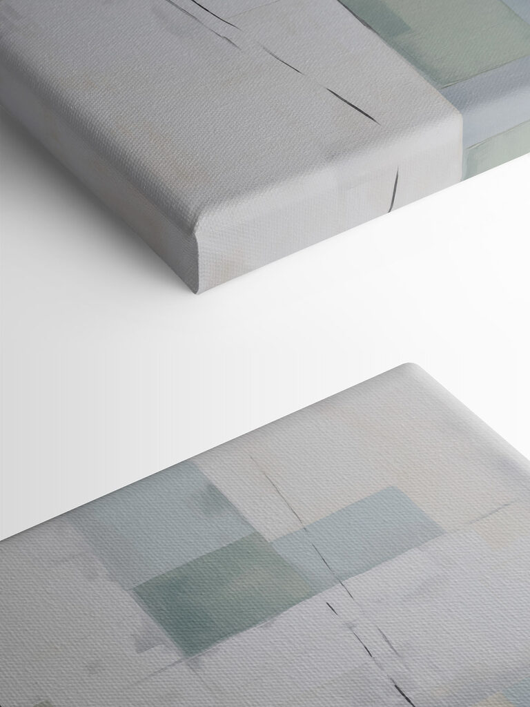 Painting of squares and lines Painting of squares and lines