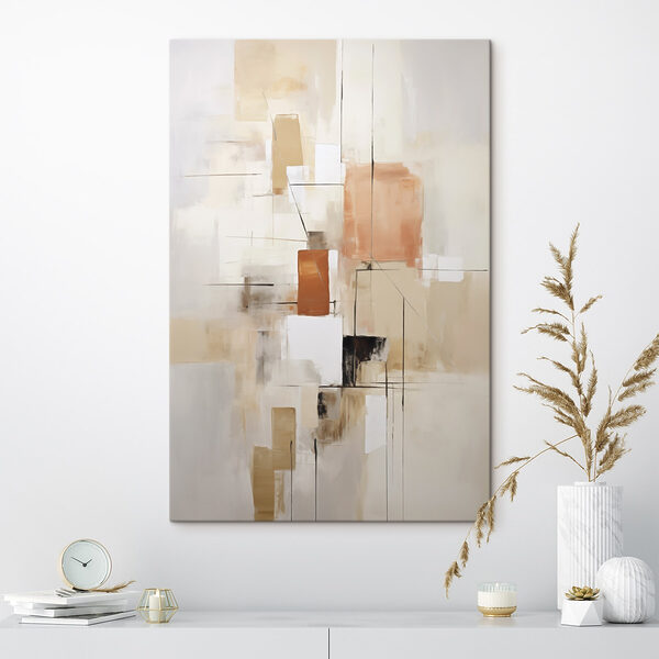Painting of squares and lines Painting of squares and lines