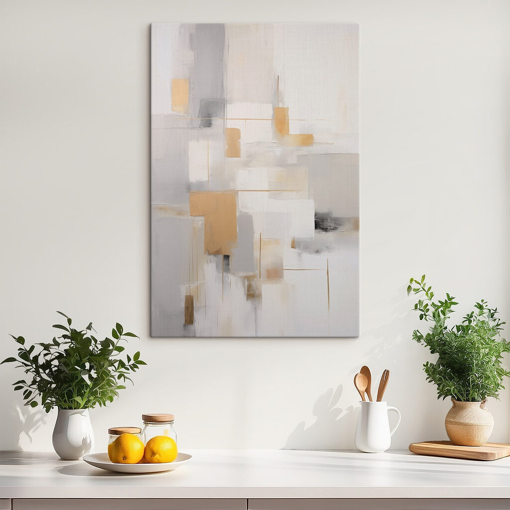 Abstract shapes in soft colors