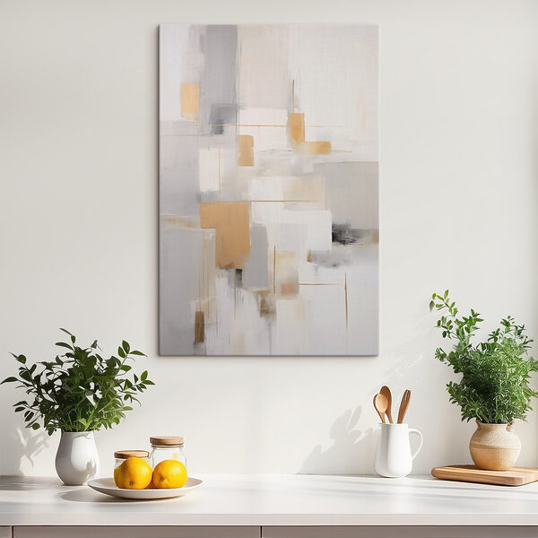 Abstract shapes in soft colors