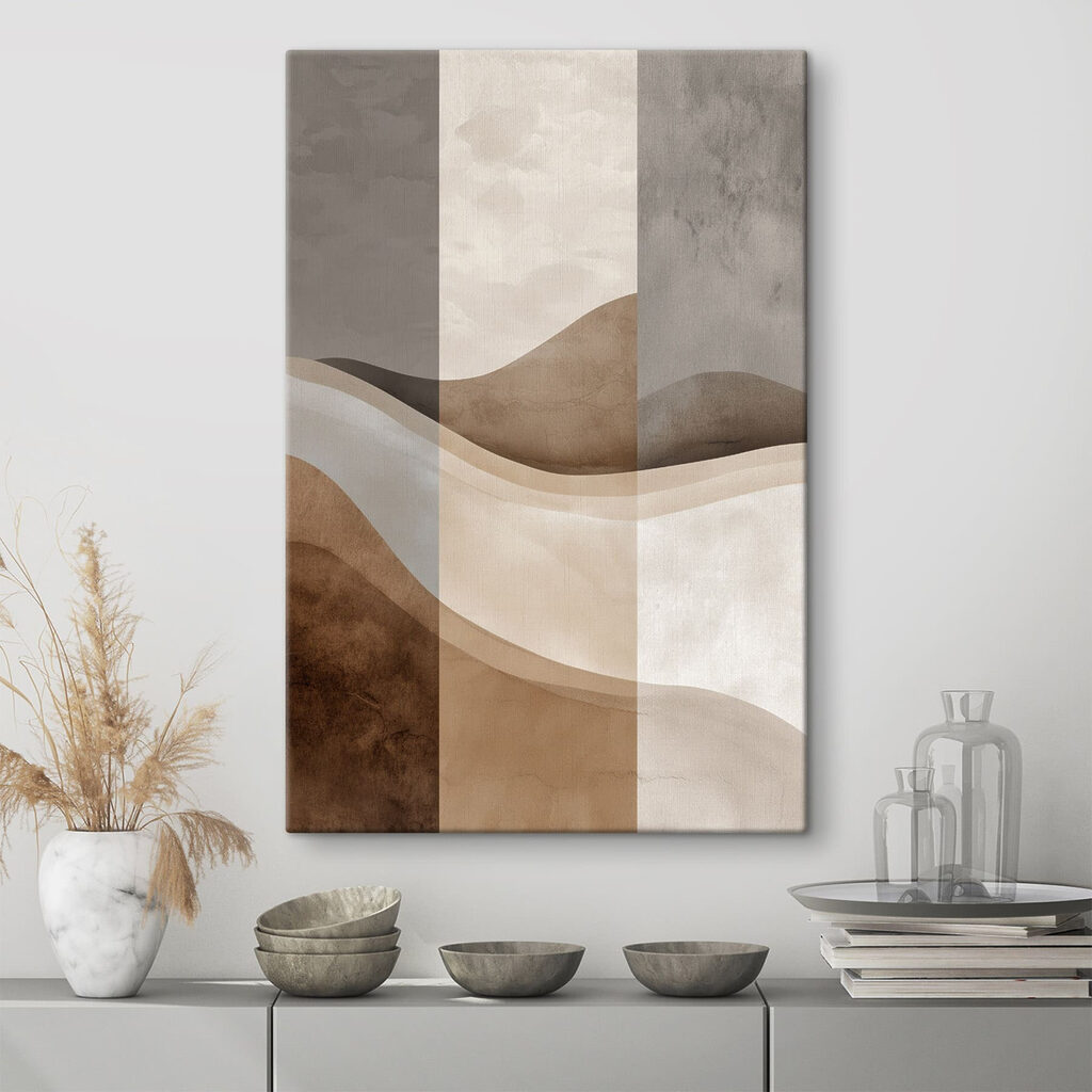 Brown and white striped background