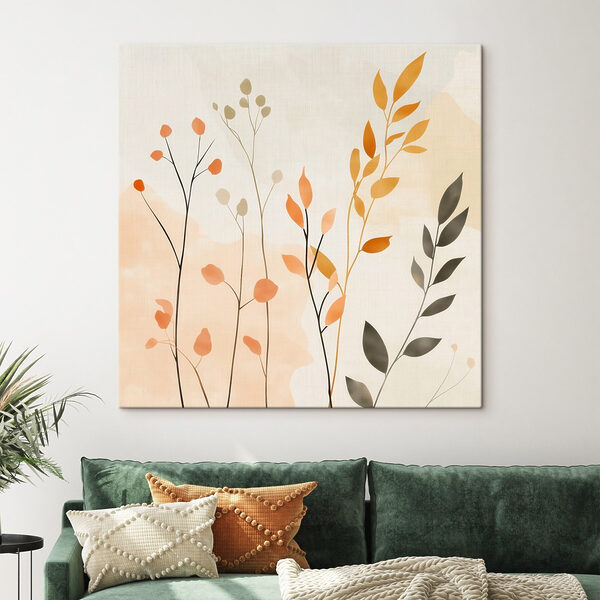 Painting of leaves and branches