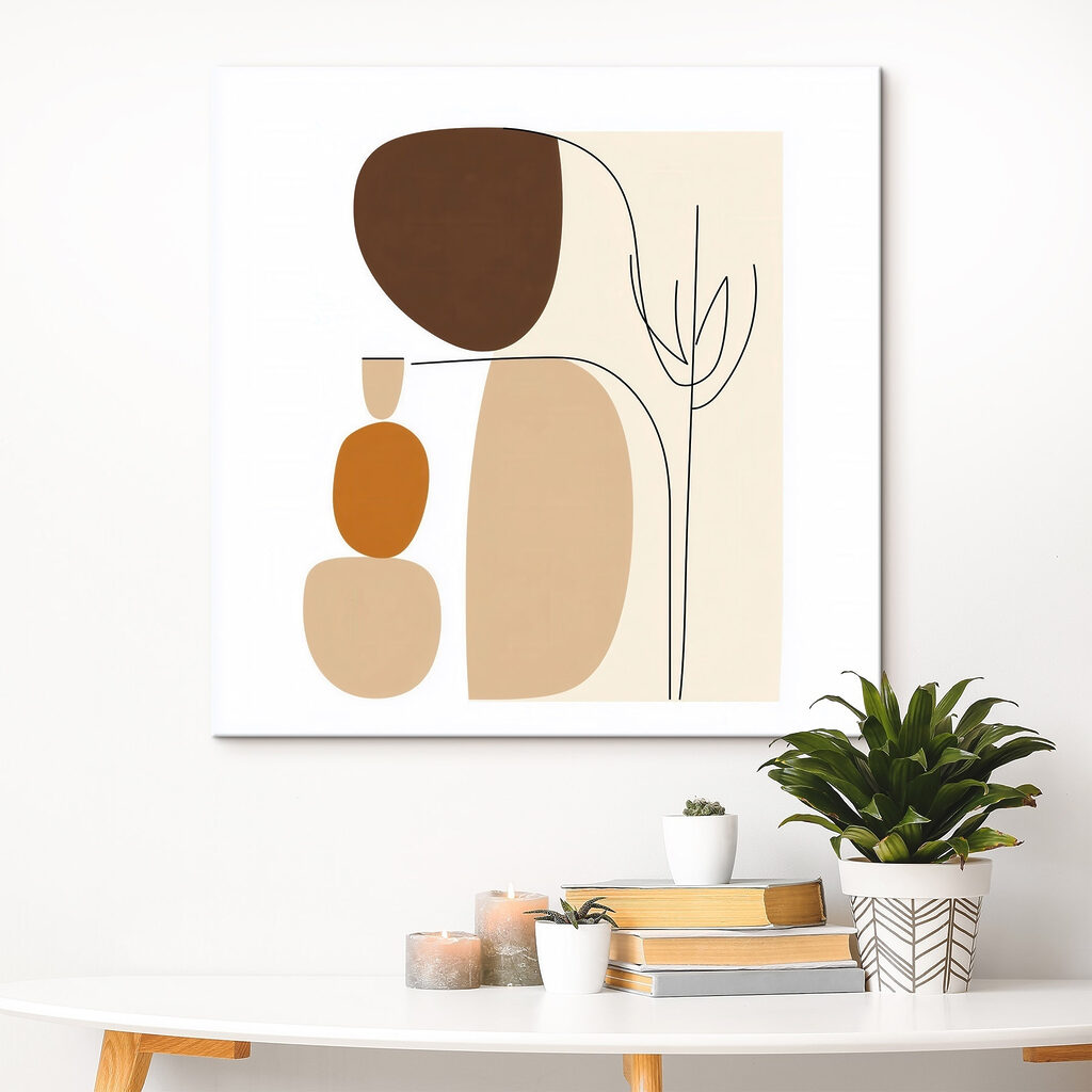 Drawing of a woman and a plant Drawing of a woman and a plant