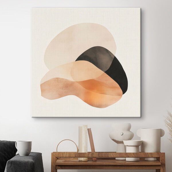 Soft curves in warm tones