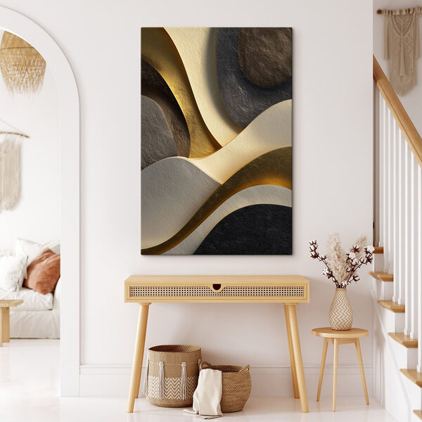 Waves of color and shape interplay