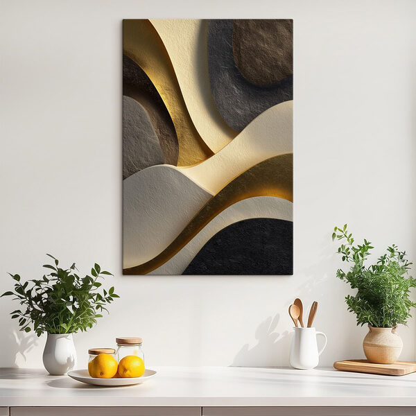 Waves of color and shape interplay