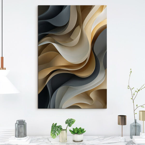 Rippled layers of soft colors Rippled layers of soft colors