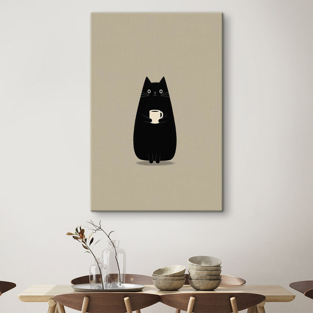 Cat holding a cup