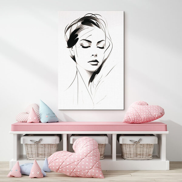 Calm beauty in soft strokes