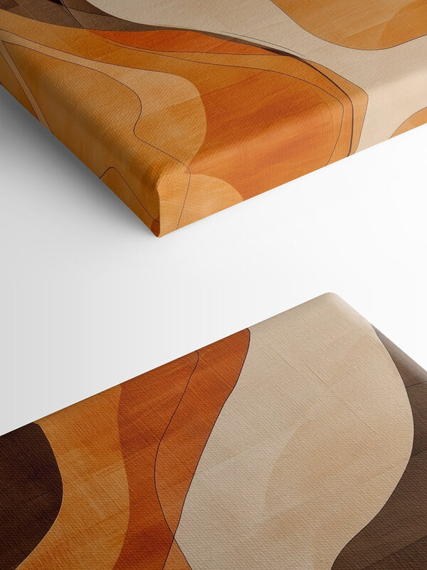 Brown and white wavy pattern