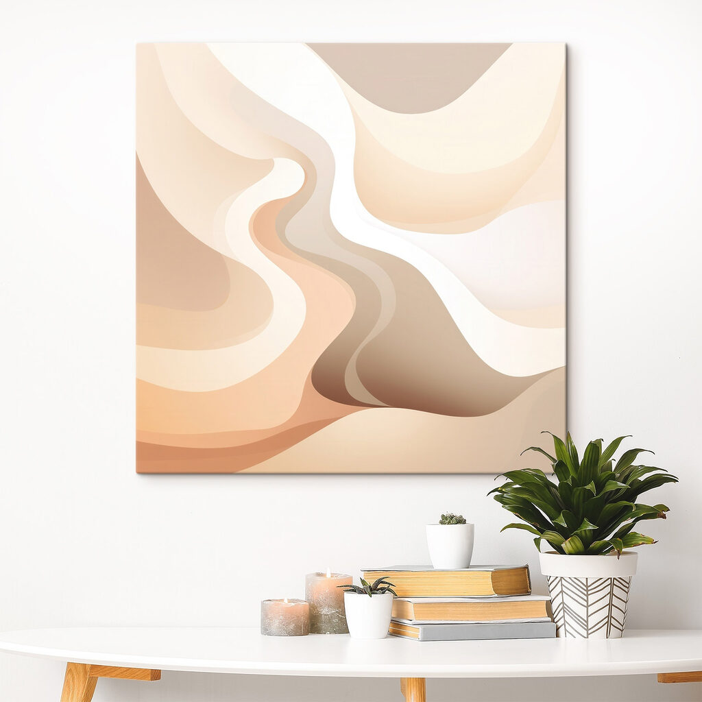 Soft waves of warm hues