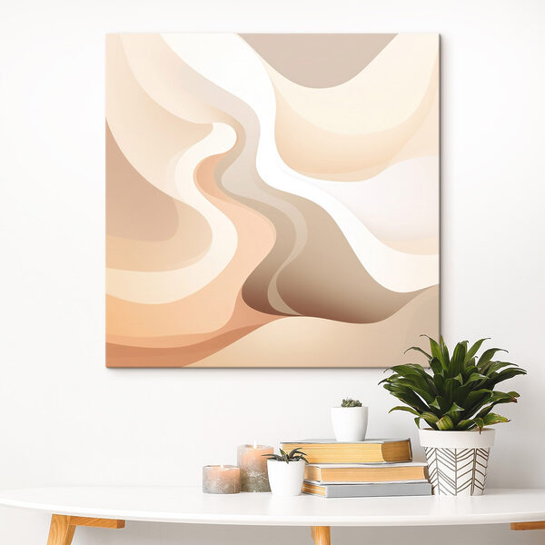Soft waves of warm hues