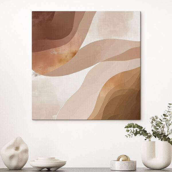 Soft waves in warm earth tones Soft waves in warm earth tones