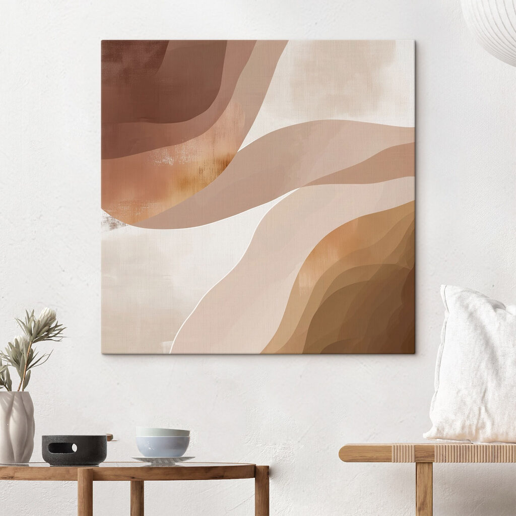 Soft waves in warm earth tones Soft waves in warm earth tones