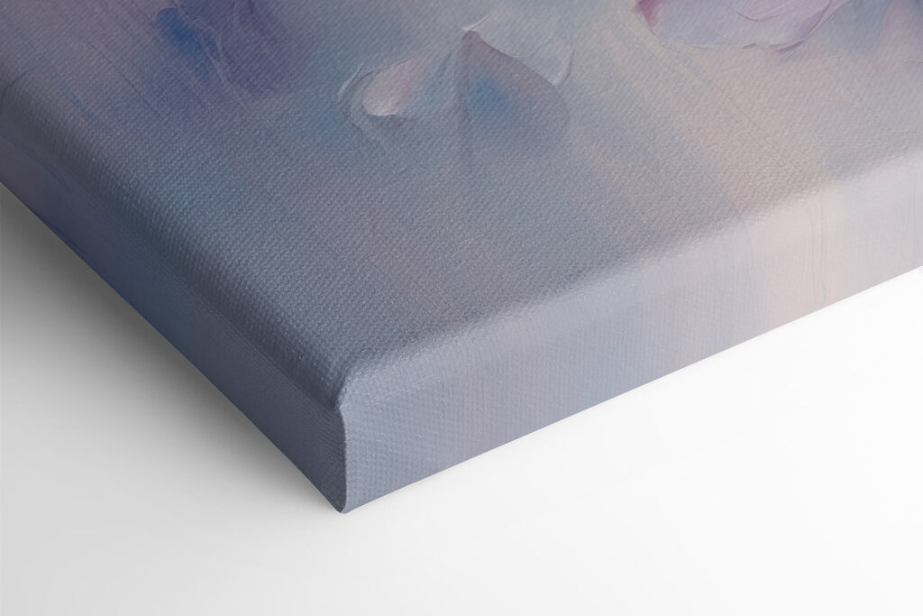 Painting of flowers on a white surface Painting of flowers on a white surface