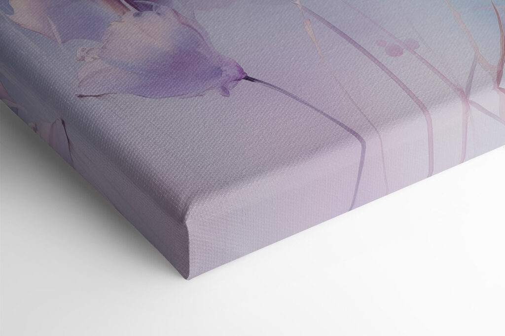 Painting of flowers on a white background