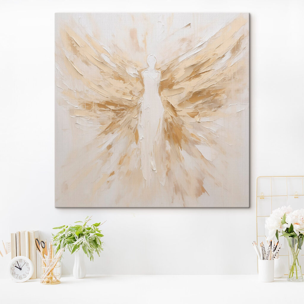 Painting of a woman with wings Painting of a woman with wings